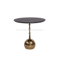 Wood Bauble Coffee Table with Stainless Steel Frame
